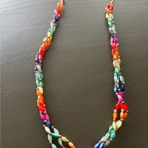 Colorful Beaded Necklace 17” long